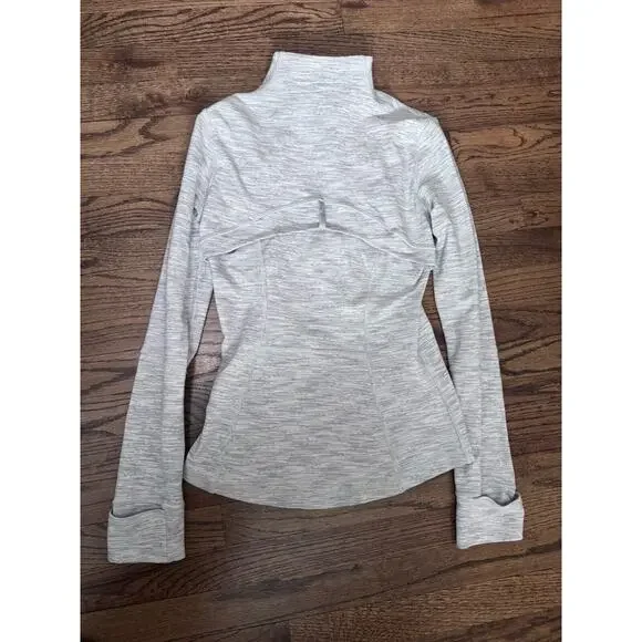 Lululemon Jacket Womens 6 Gray Define Zip Wee Are From Space Nimbus Battleship - Picture 6 of 6